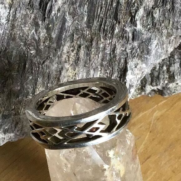 Ring, Sterling Silver Ring, Band, Unisex, Womens, Mens, Handmade, size 9.75 - Picture 8 of 11